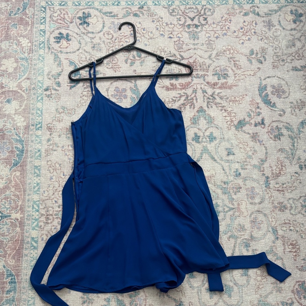 Express Royal Blue Women's Romper